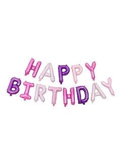 Violet Alphabet Letters Balloons Happy Birthday Party Decoration Aluminum Foil Membrane Ballon 16inch