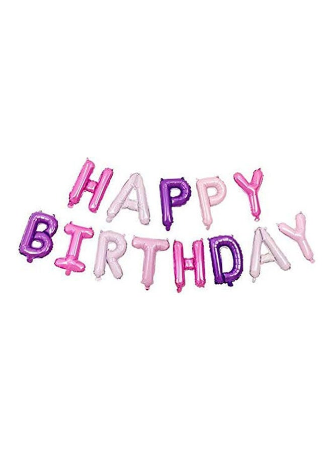 Generic - Violet Alphabet Letters Balloons Happy Birthday Party Decoration Aluminum Foil Membrane Ballon 16inch - Image 1