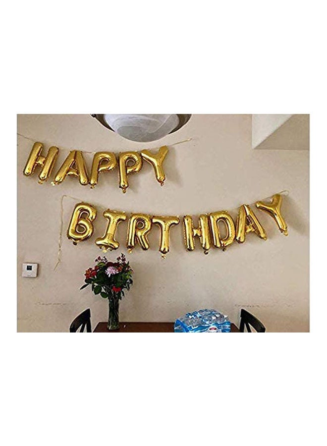 Generic - Happy Birthday Balloons Banner,Outgeek Foil Balloons Letters Balloons Mylar Balloons For Birthday Party Decoration - Image 1