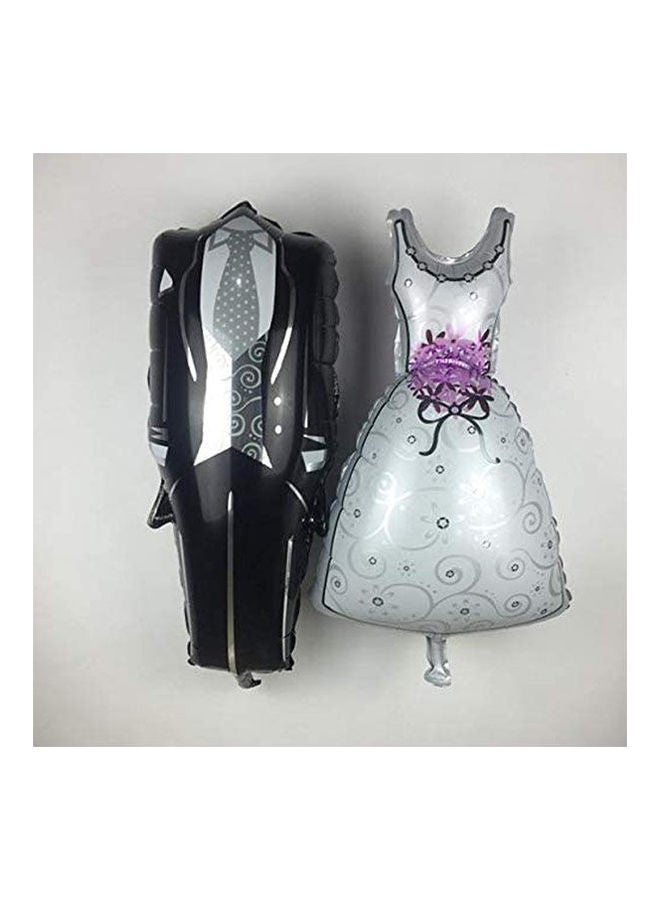 1Pcs Bride Dress Aluminum Balloons Wedding Party Decorative  - Image 2