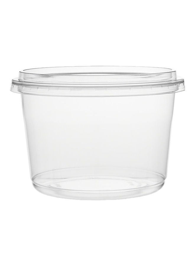 Hotpack Disposable PET, Clear, Food Storage, Deli Container Round with Lid 16 ounce, 10 Pieces Clear - Image 2