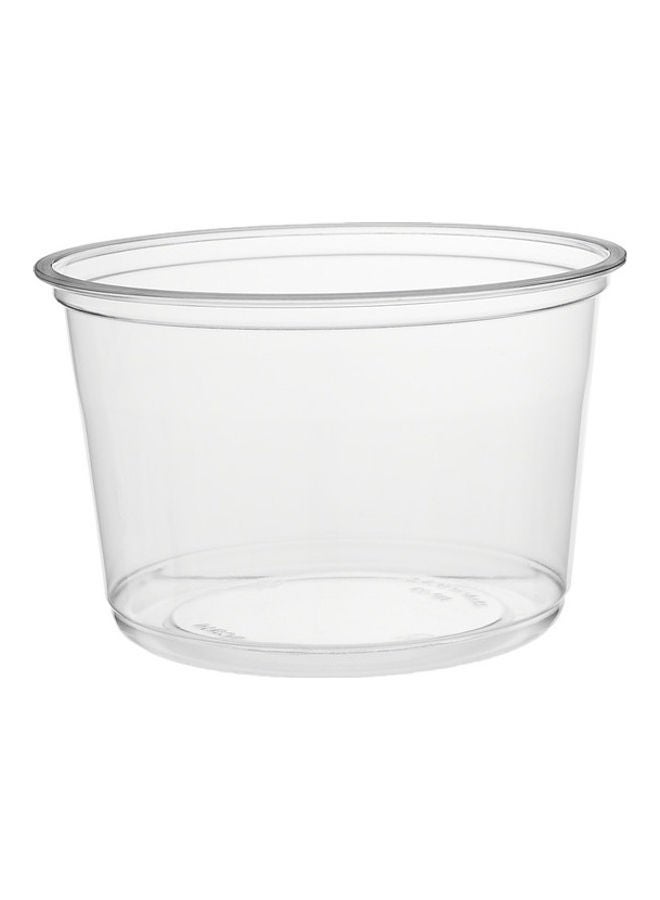 Hotpack Disposable PET, Clear, Food Storage, Deli Container Round with Lid 16 ounce, 10 Pieces Clear - Image 3