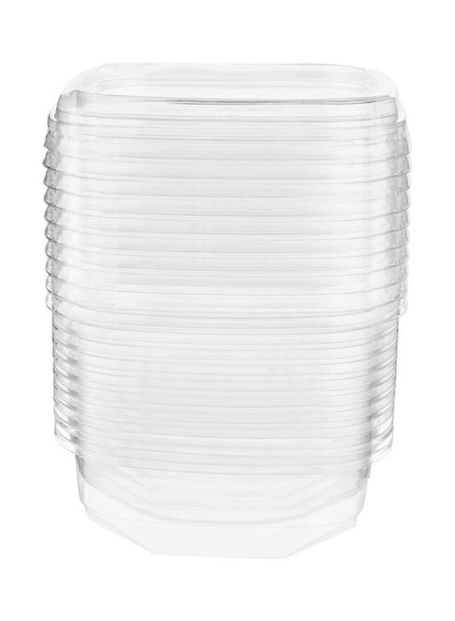 Hotpack - 10-Piece Pet Square Deli Containers with Lid Clear - Image 1