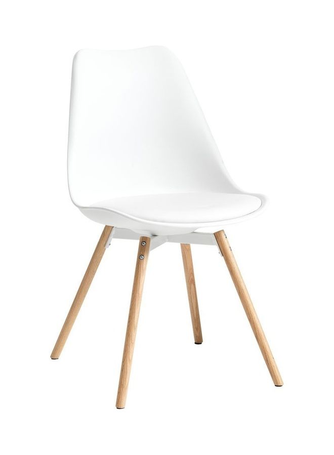 JYSK Dining Chair Kastrup White/Oak 49x84x55cm - Image 1