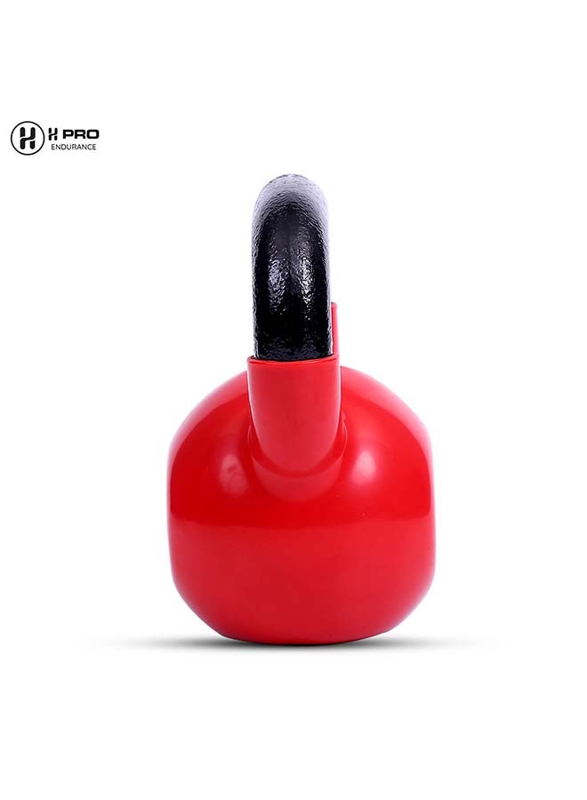H PRO Vinyl Coated Cast Iron Kettlebell Weight| Strength Training Kettlebells for Weightlifting, Conditioning, Strength & Core Training 8kg - Image 3