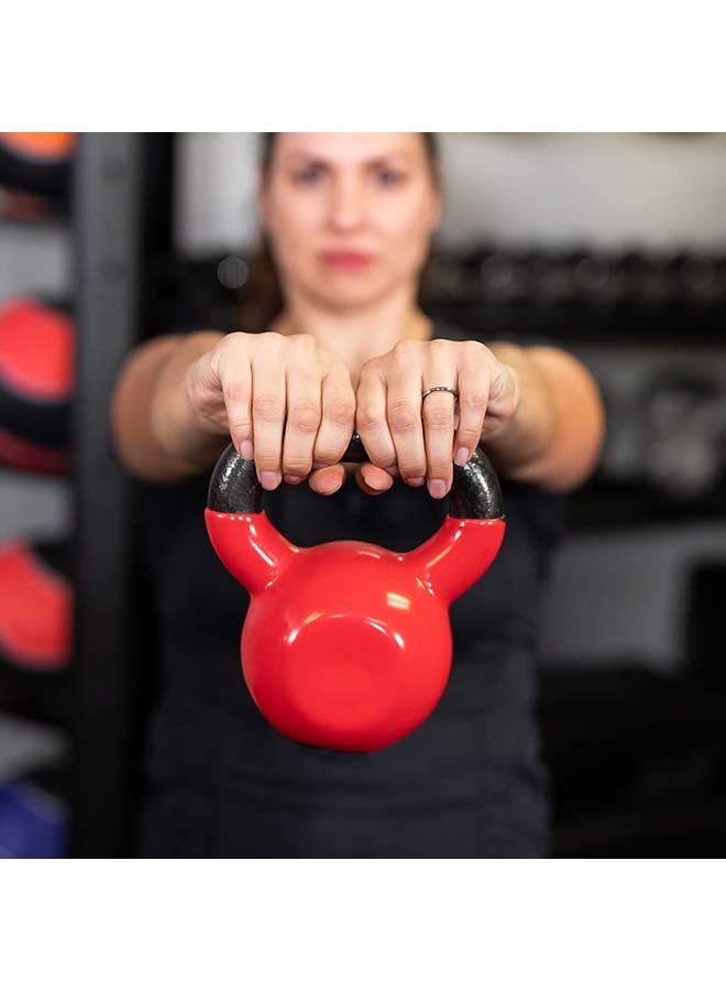 H PRO Vinyl Coated Cast Iron Kettlebell Weight| Strength Training Kettlebells for Weightlifting, Conditioning, Strength & Core Training 4kg - Image 4