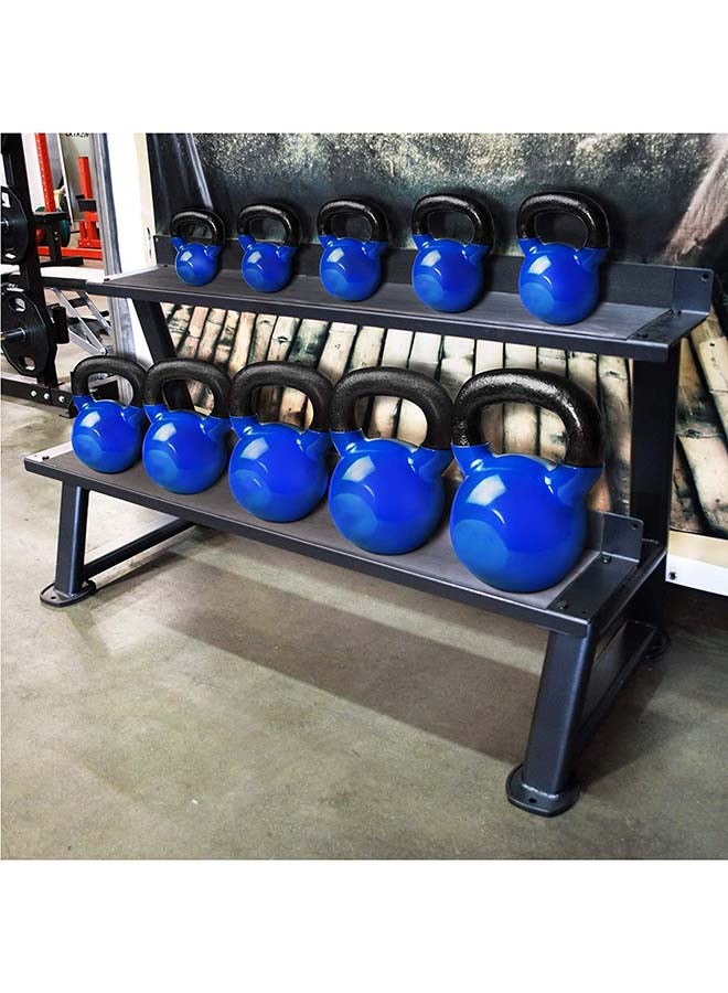 H PRO Vinyl Coated Cast Iron Kettlebell Weight| Strength Training Kettlebells for Weightlifting, Conditioning, Strength & Core Training 8kg - Image 5
