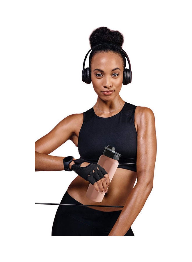 نيو فلام زجاجة مياه رياضية بجدار مزدوج من الإستانلس ستيل أسود / رمادي / أخضر 8.4x8.4x23.4سم - Image 4