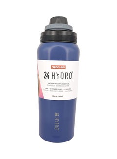 Neoflam Double Wall Stainless Steel Hydro Sports Bottle Blue/Black/Grey 8.4x8.4x23.4cm  - Image 1