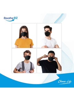 مجموعة مكونة من 10 أقنعة وجه واقية ثلاثية الأبعاد Breathe Ez KF94 - v1639982601/N52093584A_3