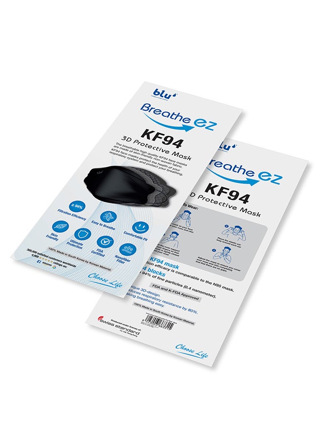 Pack Of 10 Breathe Ez  KF94 3D Protective Face Masks