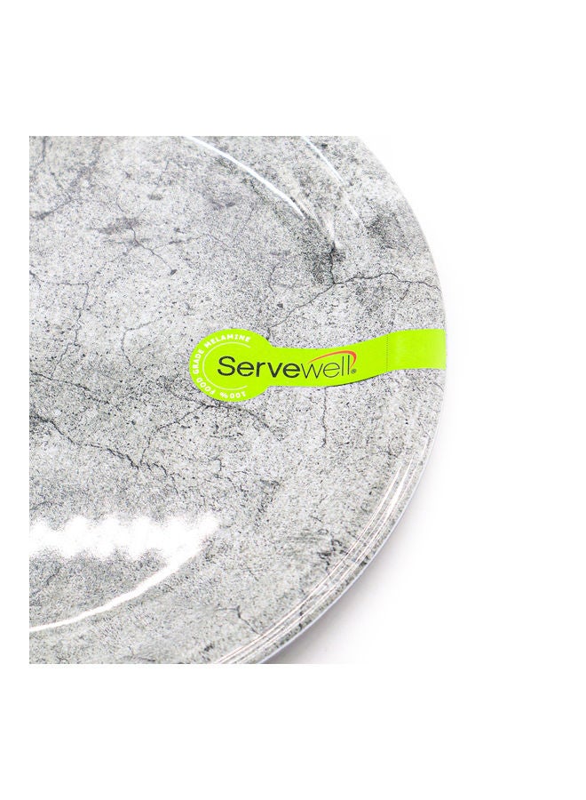 Servewell Dinner Plastic Plate Cadet Grey 28cm - Image 2