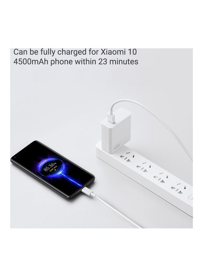 Xiaomi - 120W Type-C Power Charger Adapter White - Image 1