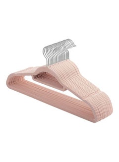 Red Dot Gift 50-Piece Non Slip Velvet Hangers Pink 42x22cm  - Image 1