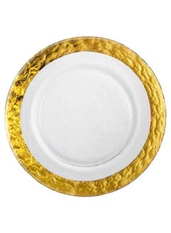 Elegant Colombo Charger Plate Gold/White 34cm