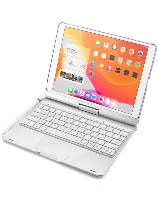 GULFLINK Wireless Keyboard with TouchPad for iPad 10.2/10.5 Silver  - Image 3