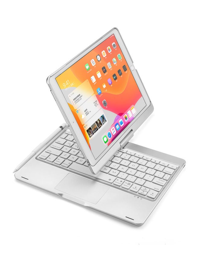 GULFLINK Wireless Keyboard with TouchPad for iPad 10.2/10.5 Silver  - Image 4