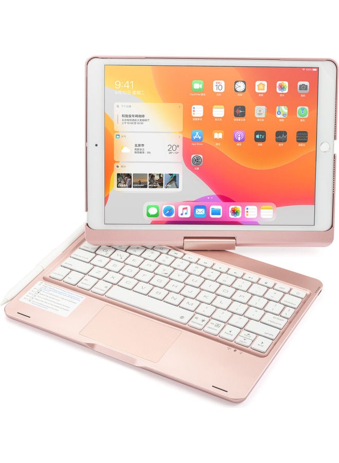 GULFLINK - Wireless Keyboard with TouchPad for iPad 10.2/10.5 Rose Gold - Image 1