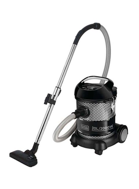 مكنسة غبار برميلية من بلاك اند ديكر 20 L 2000 W BV2000-B5 أسود