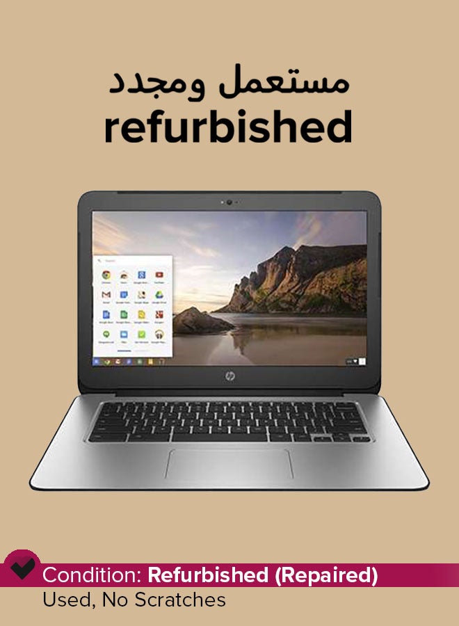 HP Refurbished - Chromebook (2017) Laptop With 14-Inch Display,Intel Celeron 2955U Processor/2GB RAM/16GB EMMC/Intel HD Graphics 500 English Silver  - Image 1