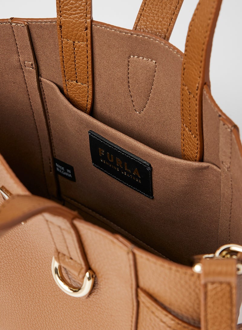 Furla Net Mini Tote Bag Brown  - Image 4