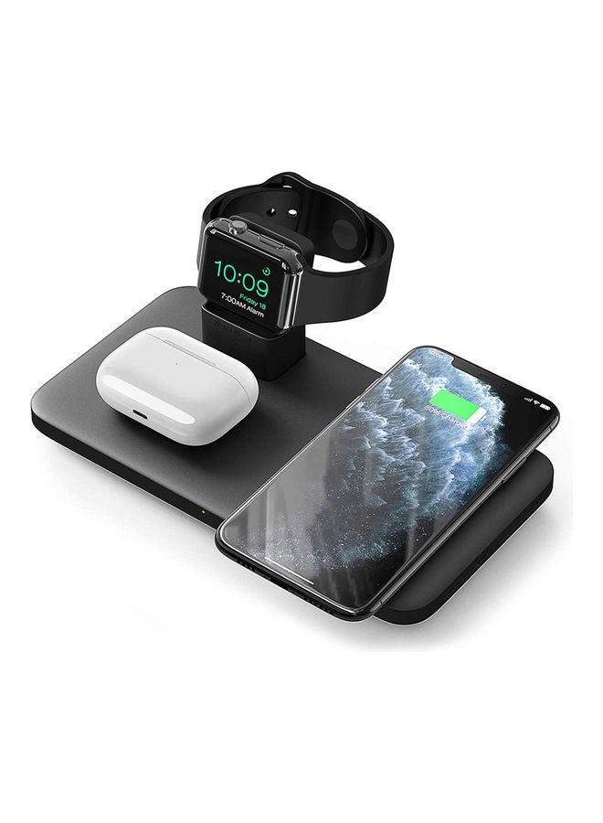 Seneo 3 in 1 Wireless Charger Pad Black - Image 2