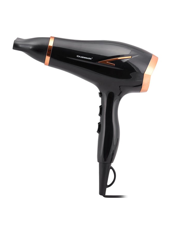 Olsenmark Professional Hair Dryer Black/Gold  - Image 1