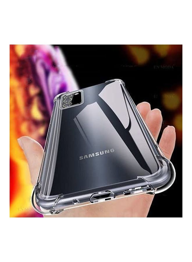 Muzz - Samsung Galaxy A03S Soft Case Shockproof Bumper Transparent Silicone TPU Back Cover Clear - Image 1