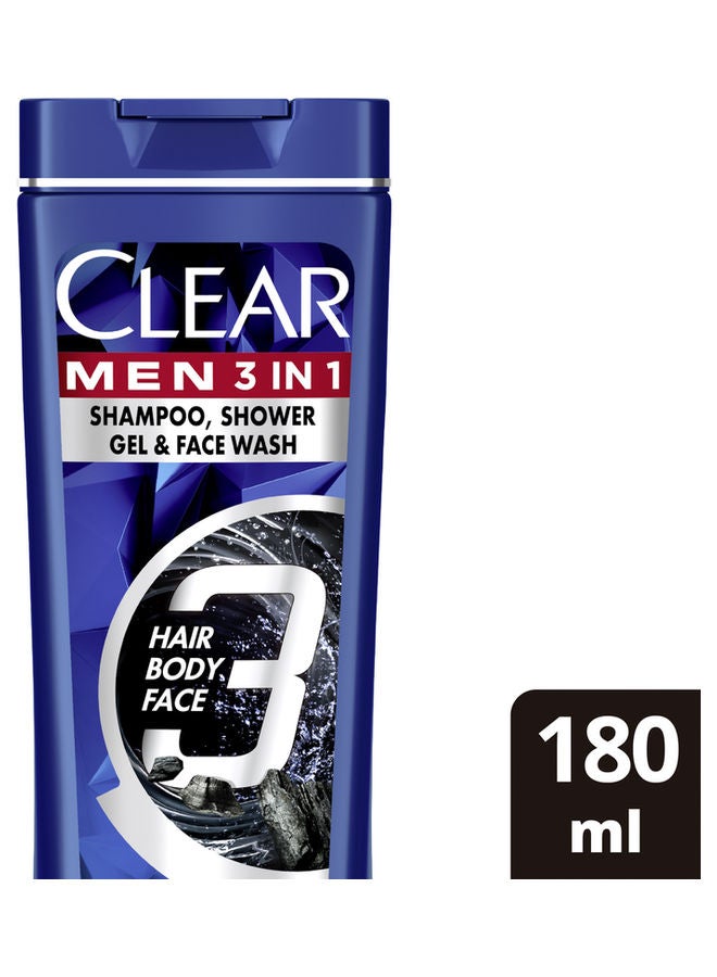 CLEAR Men 3 IN 1 for Hair, Body & Face  Promo 180ml - v1639998752/N52205796A_2