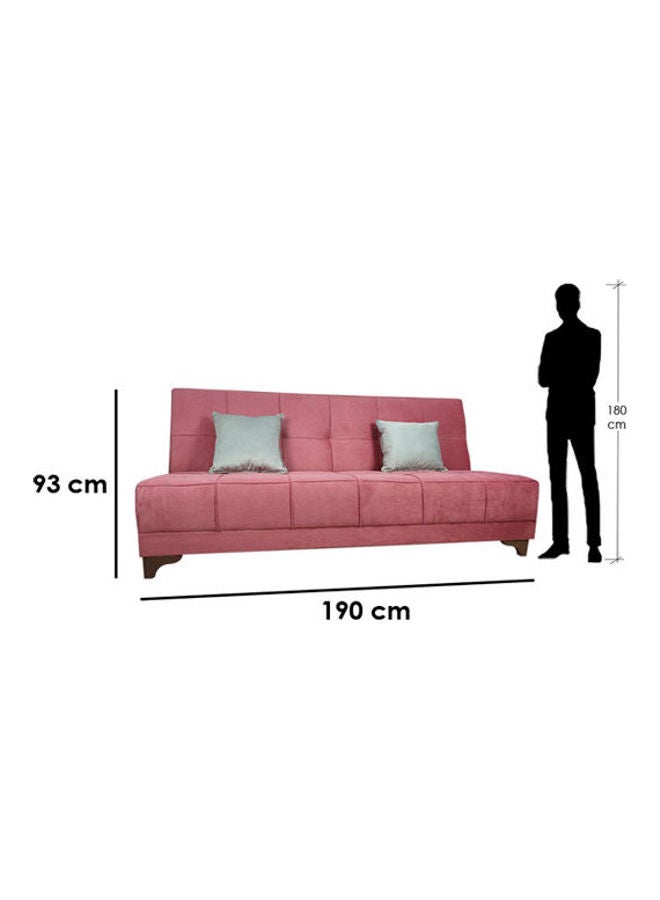بيج إيج Wodden Sofa Bed Pink 93 x 120 x 200 x 60cm  - Image 2