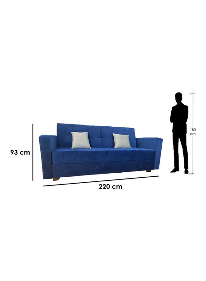 بيج إيج Wodden Sofa Bed Blue 93 x 120 x 200 x 60cm  - Image 2