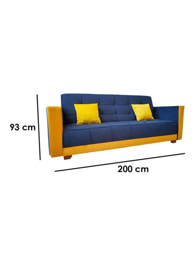 بيج إيج Wodden Sofa Bed Blue 93 x 120 x 200 x 60cm  - Image 3