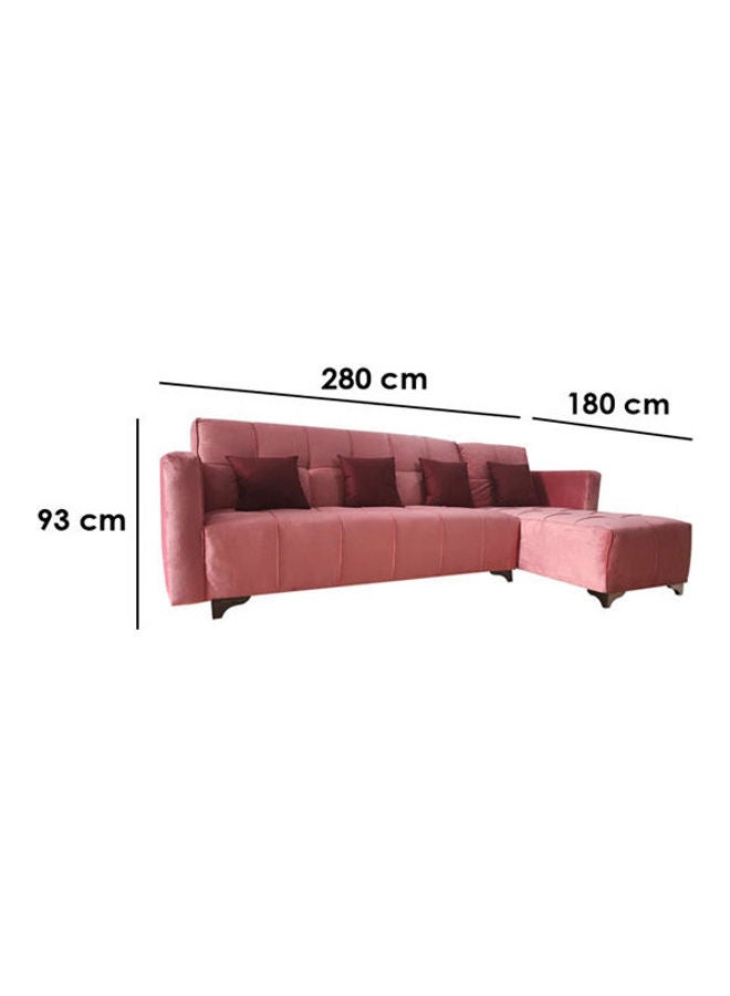 Big Eg - Wodden Sofa Bed Pink 93 x 120 x 200 x 60cm - Image 1