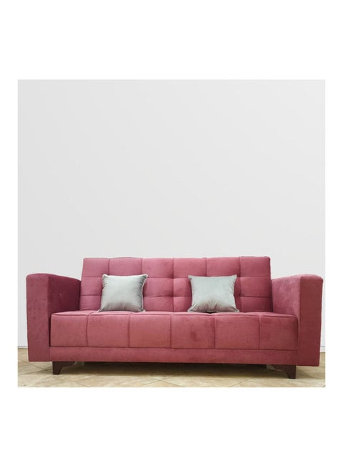 Wodden Sofa Bed Pink 93 x 120 x 200 x 60cm