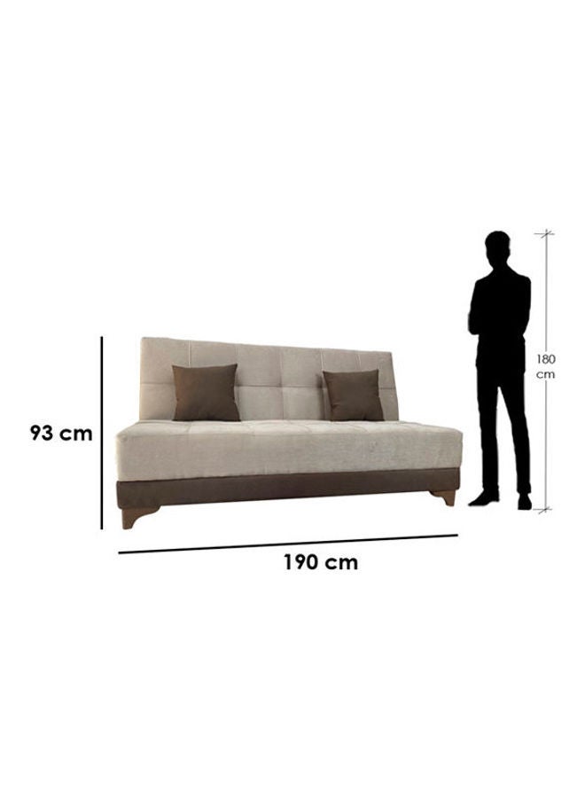 بيج إيج Wodden Sofa Bed Brown 93 x 120 x 200 x 60cm  - Image 2