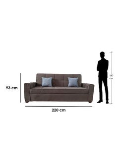 Big Eg Wodden Sofa Bed Brown 93 x 120 x 200 x 60cm  - Image 2