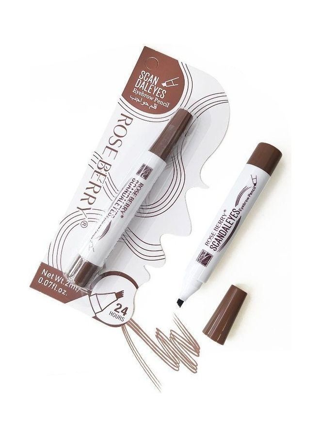 ROSE BERRY Scan Daleyes Eyebrow Pencil Brown  - Image 2