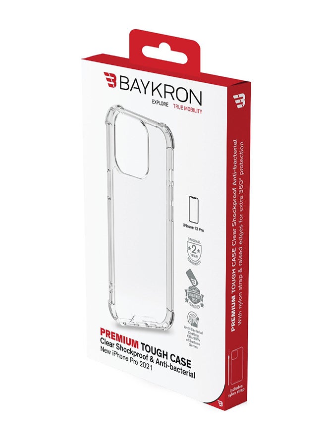 Baykron Antibacterial Protective Case And Cover For iPhone 13 Pro Clear  - Image 2