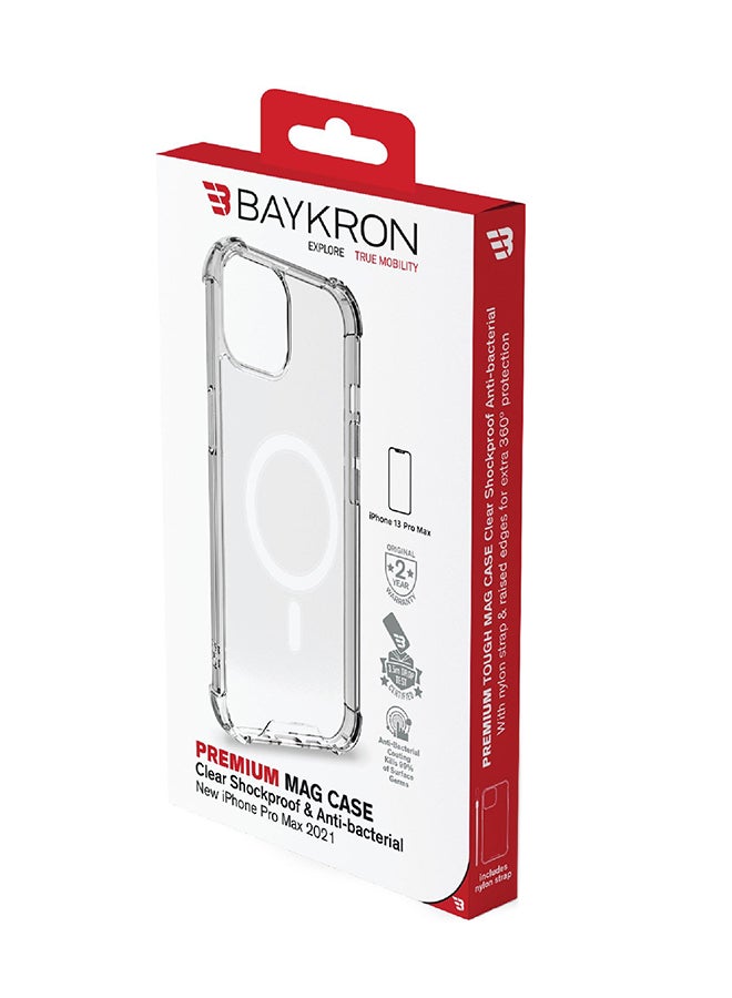 Baykron - Antibacterial Protective Case And Cover For iPhone 13 Pro Max Clear - Image 1