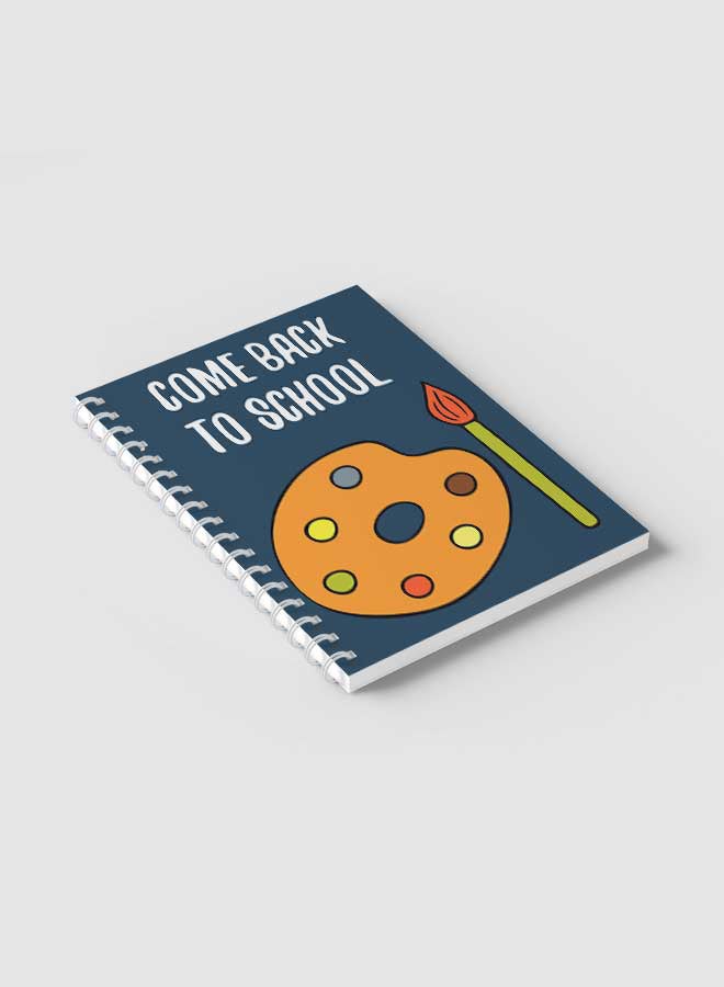 لوحة دفتر ملاحظات بسلك حلزوني للمدرسة أو تدوين ملاحظات العمل يحتوي على 60 ورقة متعدد الألوان - Image 2