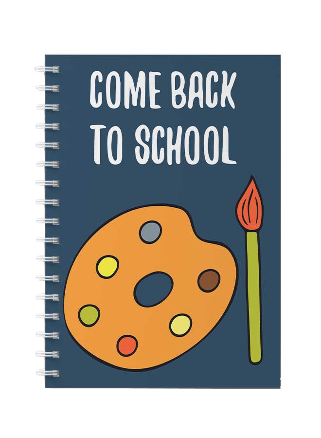 لوحة دفتر ملاحظات بسلك حلزوني للمدرسة أو تدوين ملاحظات العمل يحتوي على 60 ورقة متعدد الألوان - Image 1