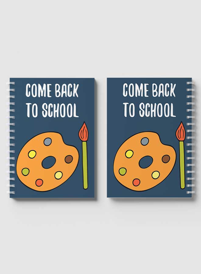 لوحة دفتر ملاحظات بسلك حلزوني للمدرسة أو تدوين ملاحظات العمل يحتوي على 60 ورقة متعدد الألوان - Image 4