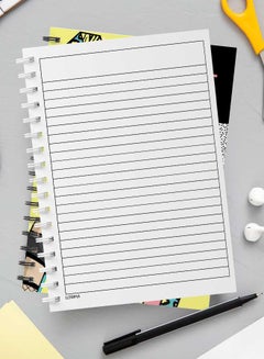 LOWHA Spiral Notebook For School Or Business Note Taking With 60 Sheets Retro Design With Woman Art Multicolour  - Image 3