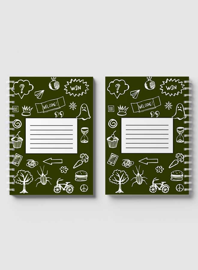 LOWHA Spiral Notebook For School Or Business Note Taking with 60 Sheets Multicolour - Image 4