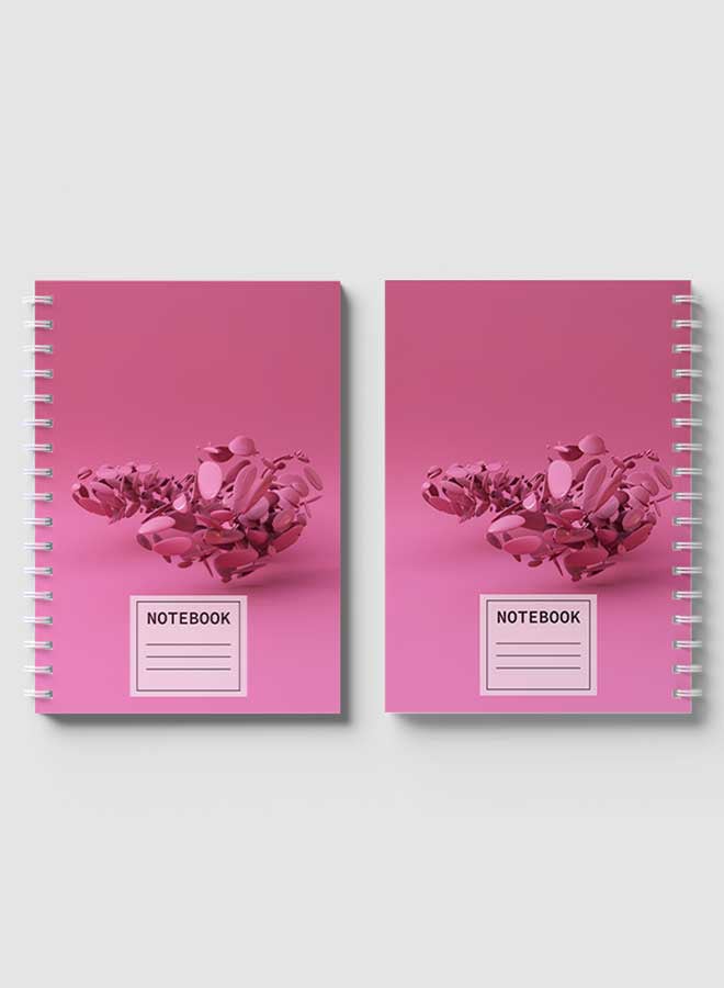 LOWHA Spiral Notebook For School Or Business Note Taking with 60 Sheets Circular Shapes Multicolour  - Image 4