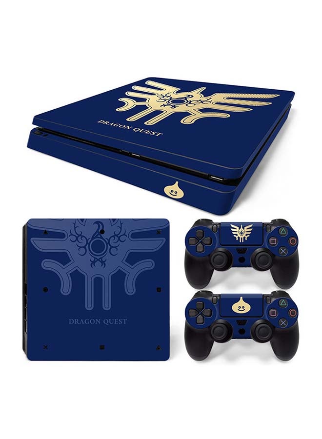 Vinyl Decal Console and Controller Decal Sticker Set For PlayStation 4 Slim 