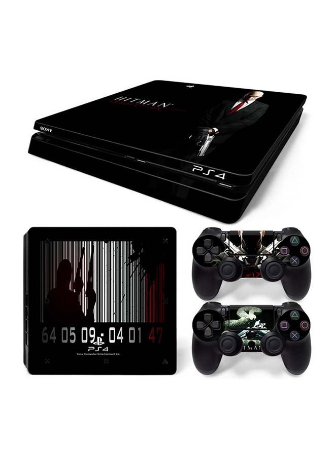 Vinyl Decal Console and Controller Decal Sticker Set For PlayStation 4 Slim 