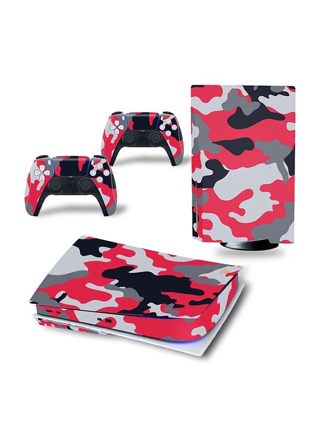 Vinyl Decal - Console and Controller Decal Sticker Set For PlayStation 5 Disc Version - Image 1