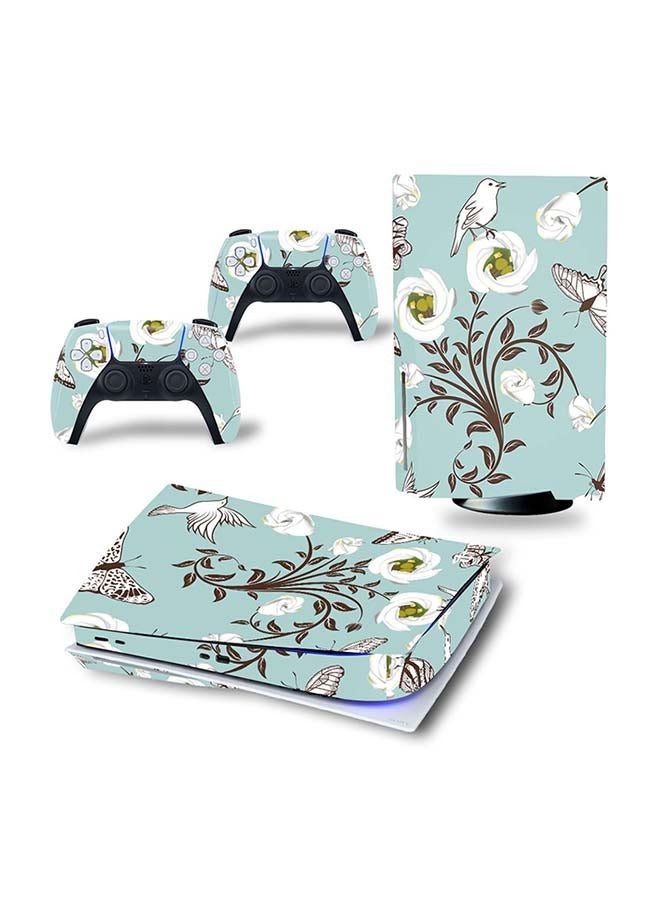 Vinyl Decal - Console and Controller Decal Sticker Set For PlayStation 5 Disc Version - Image 1
