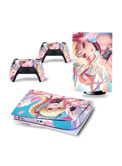 Console and Controller Decal Sticker Set For PlayStation 5 Disc Version